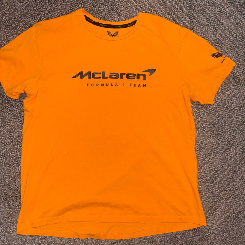Castore McLaren Formula 1 Team Men’s T-shirt Size M Short Sleeve.